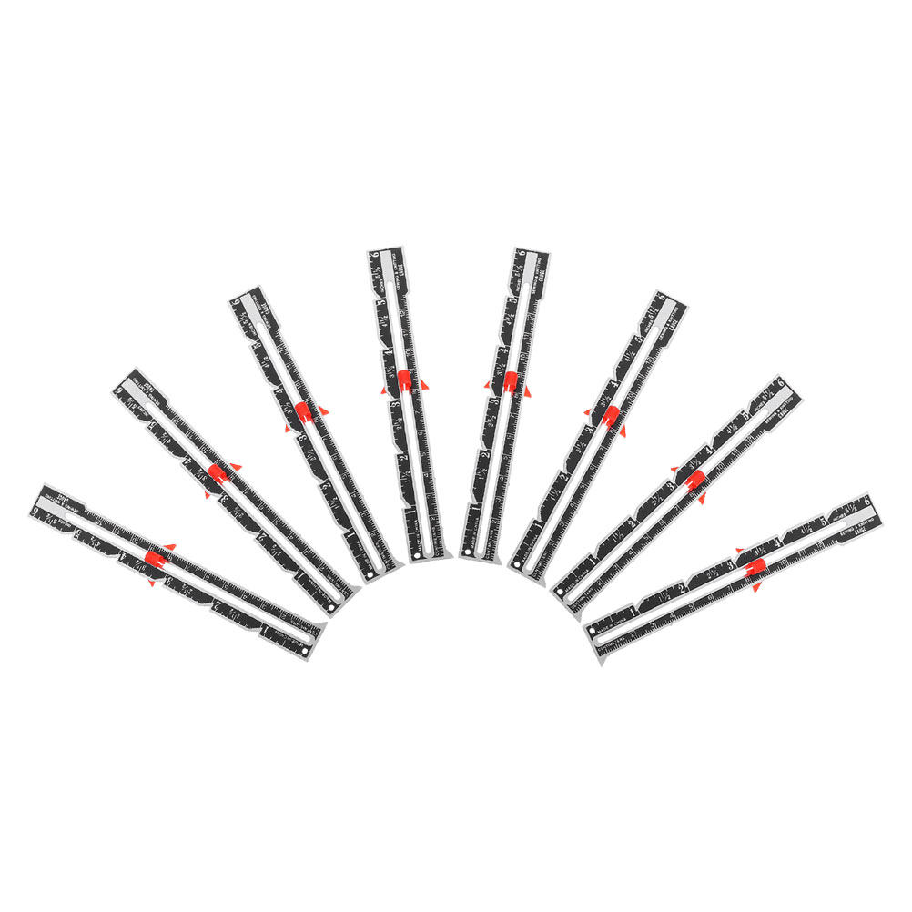 Sewing Gauge Ruler - 8Pcs Fabric Quilting Ruler Sliding Gauge