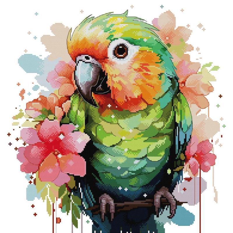 Textile Sewing Patterns - Bird Patterns Parrot Cross Stitch Kit