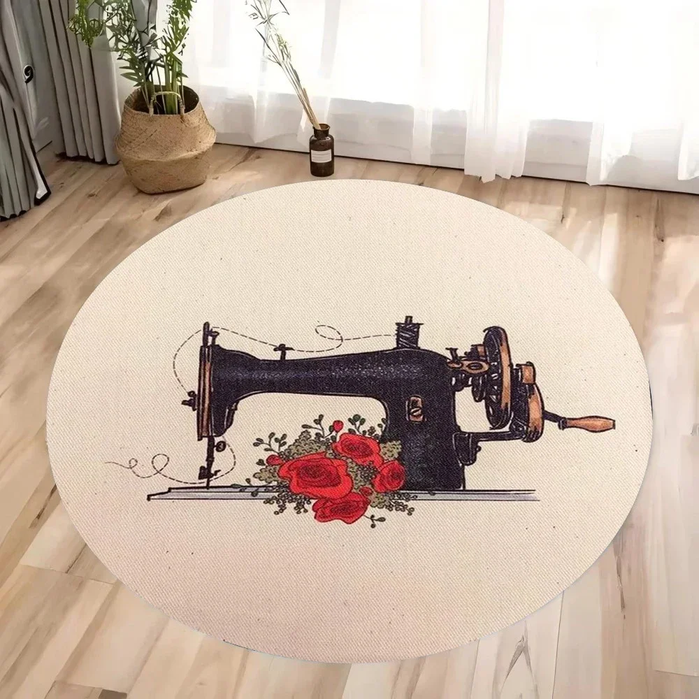 ~O~Vintage Sewing Machine Roun - đánh giá và giá Vintage Sewing Textile