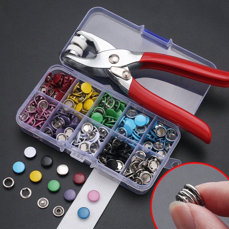 Plier Tool+50 Set Metal Sewing - đánh giá và giá Snap Button Plier