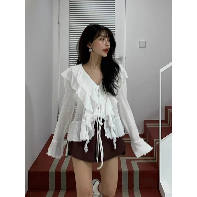 MEXZT Cropped White Shirts Wom - đánh giá và giá Sewing V