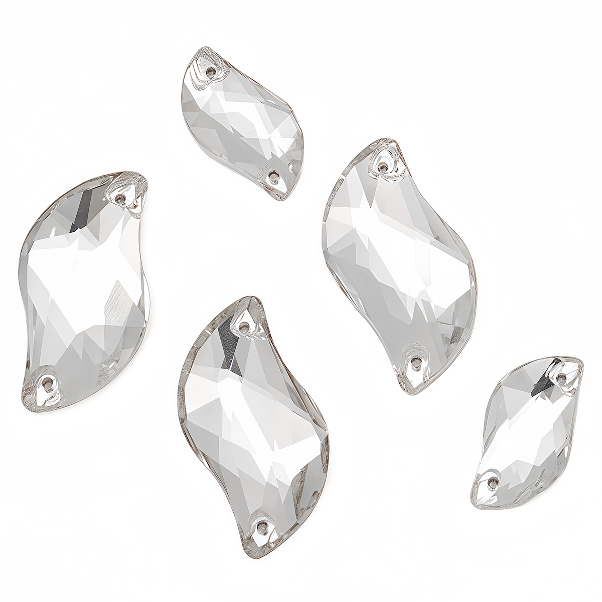 S Shape Sew On Rhinestone Crys - đánh giá và giá Sewing V