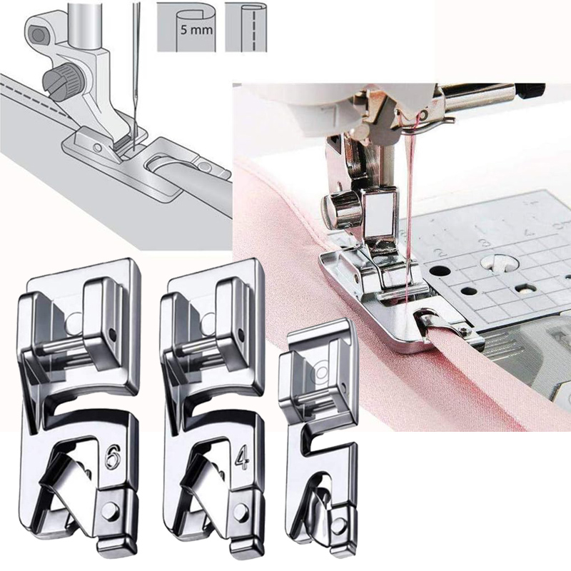3Pcs Rolled Hem Sewing Machine - đánh giá và giá Sewing Gauge Ruler