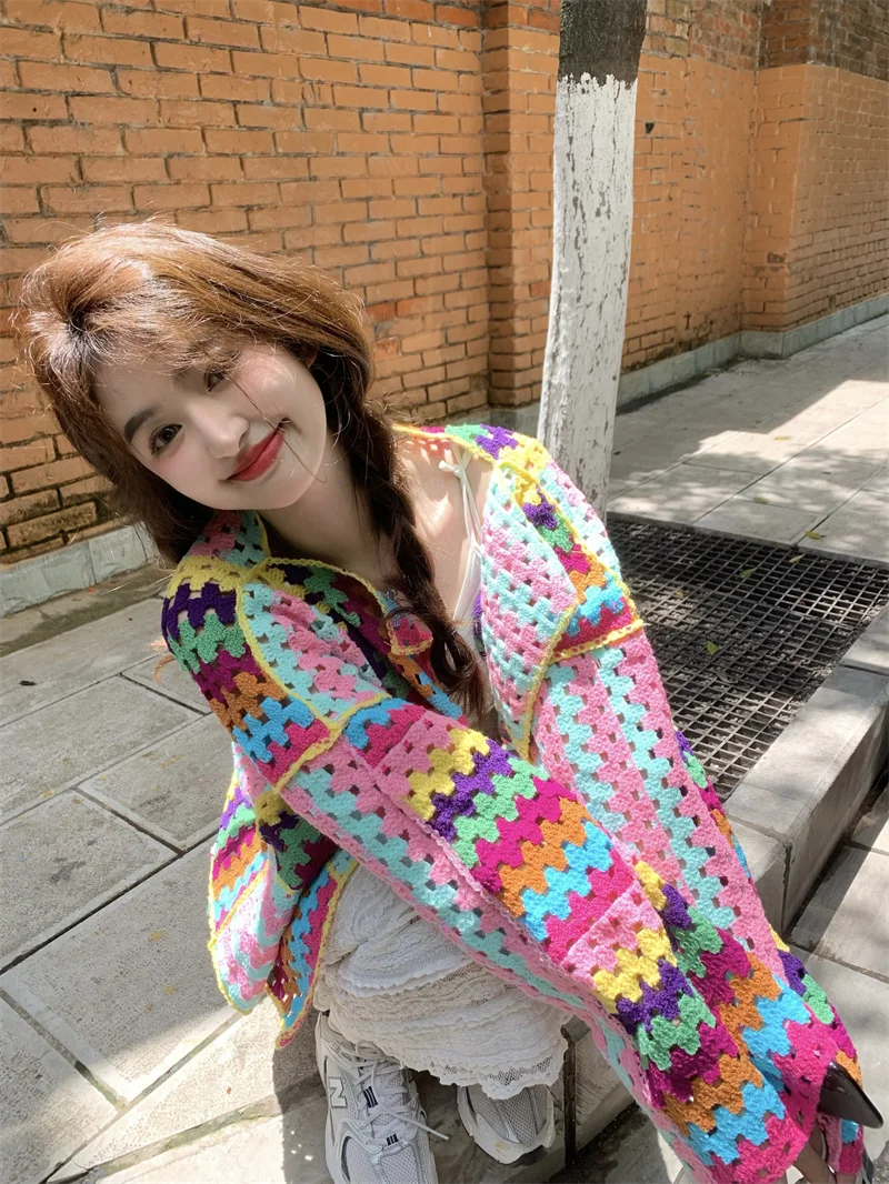 2025 Colorful Crochet Knit Hol - đánh giá và giá Sewing V
