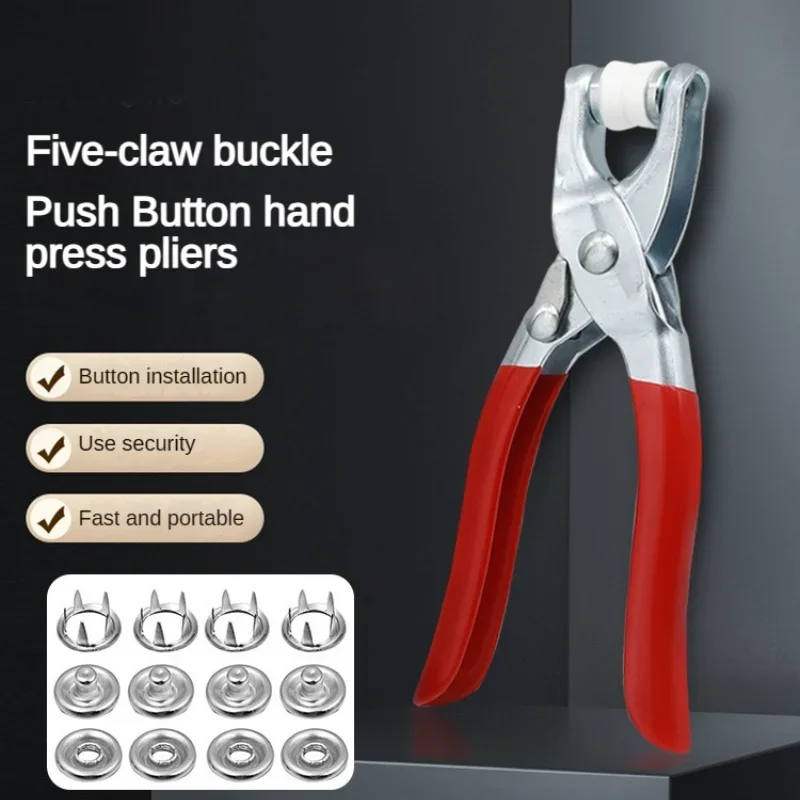 Five-prong Button Installation - đánh giá và giá Snap Button Plier