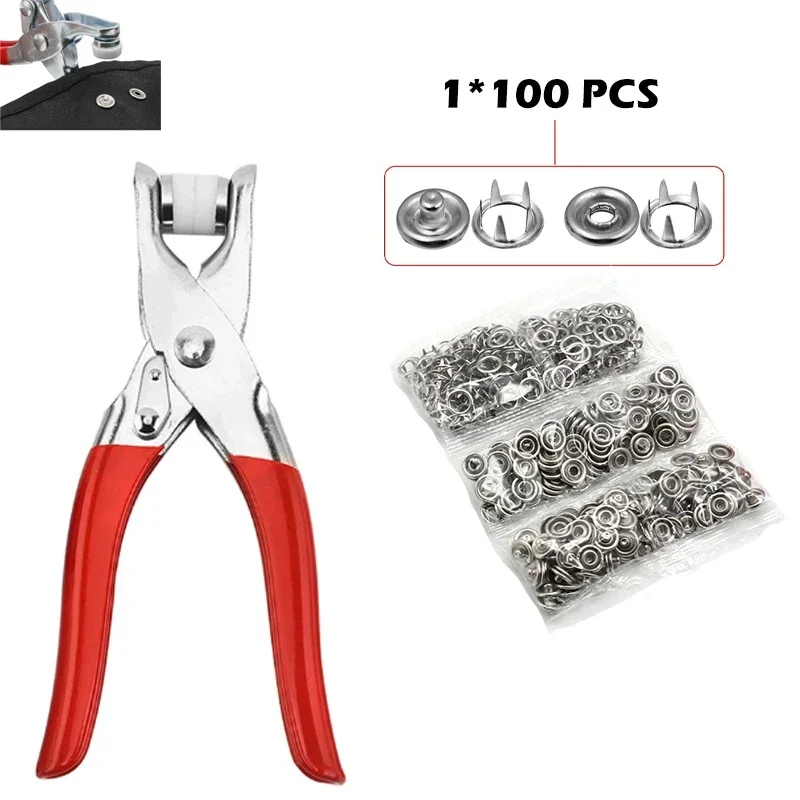 Five-prong Button Installation - đánh giá và giá Snap Button Plier