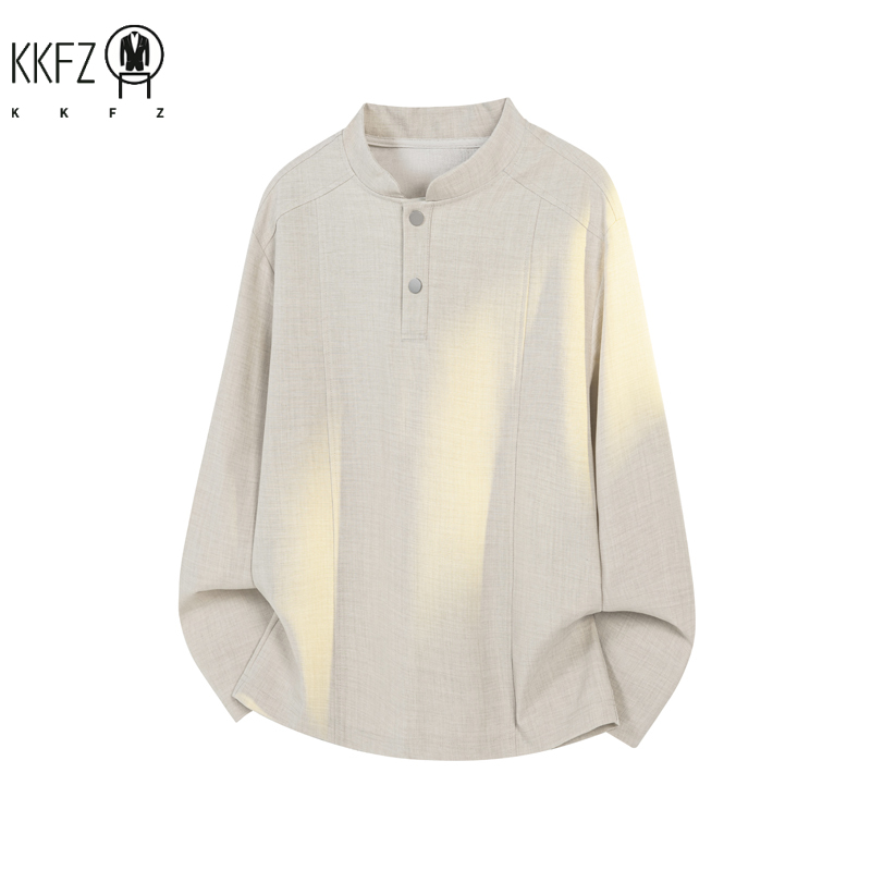 Male Minimalist Mandarin Neck  - đánh giá và giá Sewing Gathering