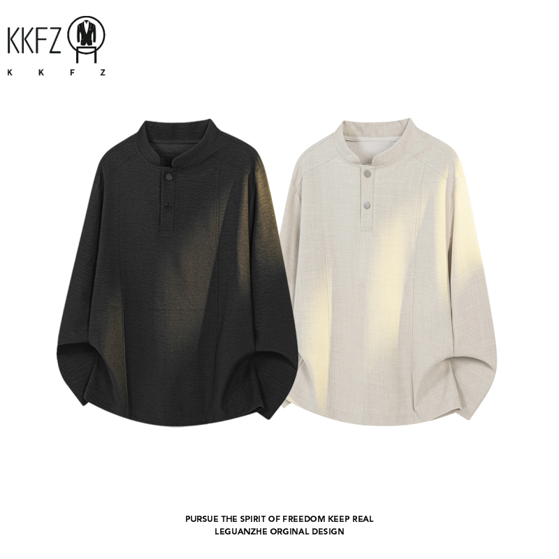 Male Minimalist Mandarin Neck  - đánh giá và giá Sewing Gathering
