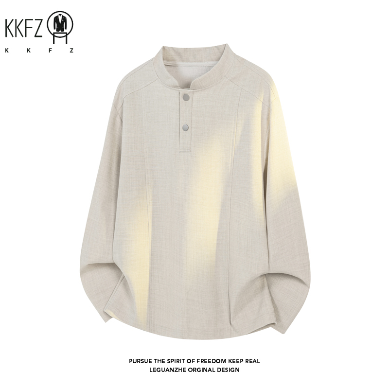 Male Minimalist Mandarin Neck  - đánh giá và giá Sewing Gathering