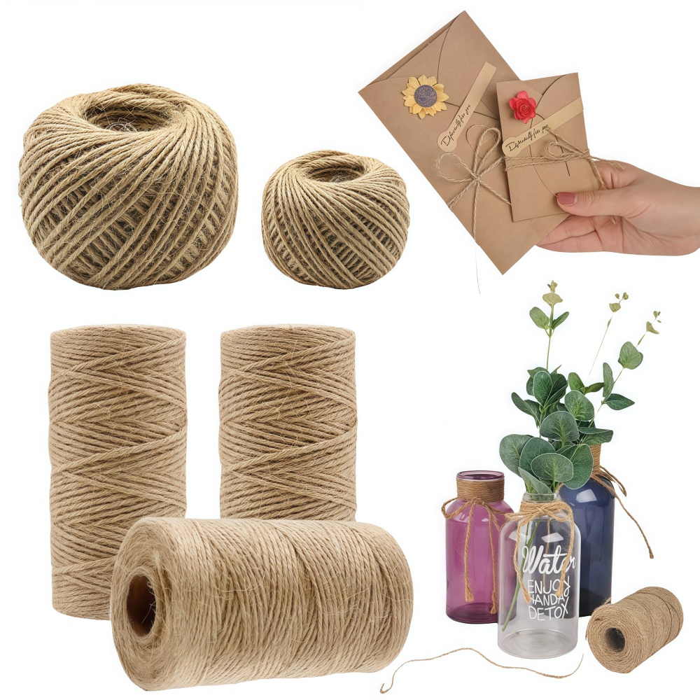 2/3/4mm Natural Jute Rope Stri - đánh giá và giá Vintage Sewing Textile