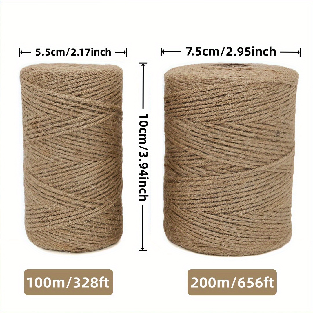 2/3/4mm Natural Jute Rope Stri - đánh giá và giá Vintage Sewing Textile