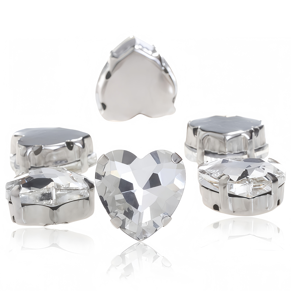 Heart Shape Glass Rhinestones  - đánh giá và giá Sewing V