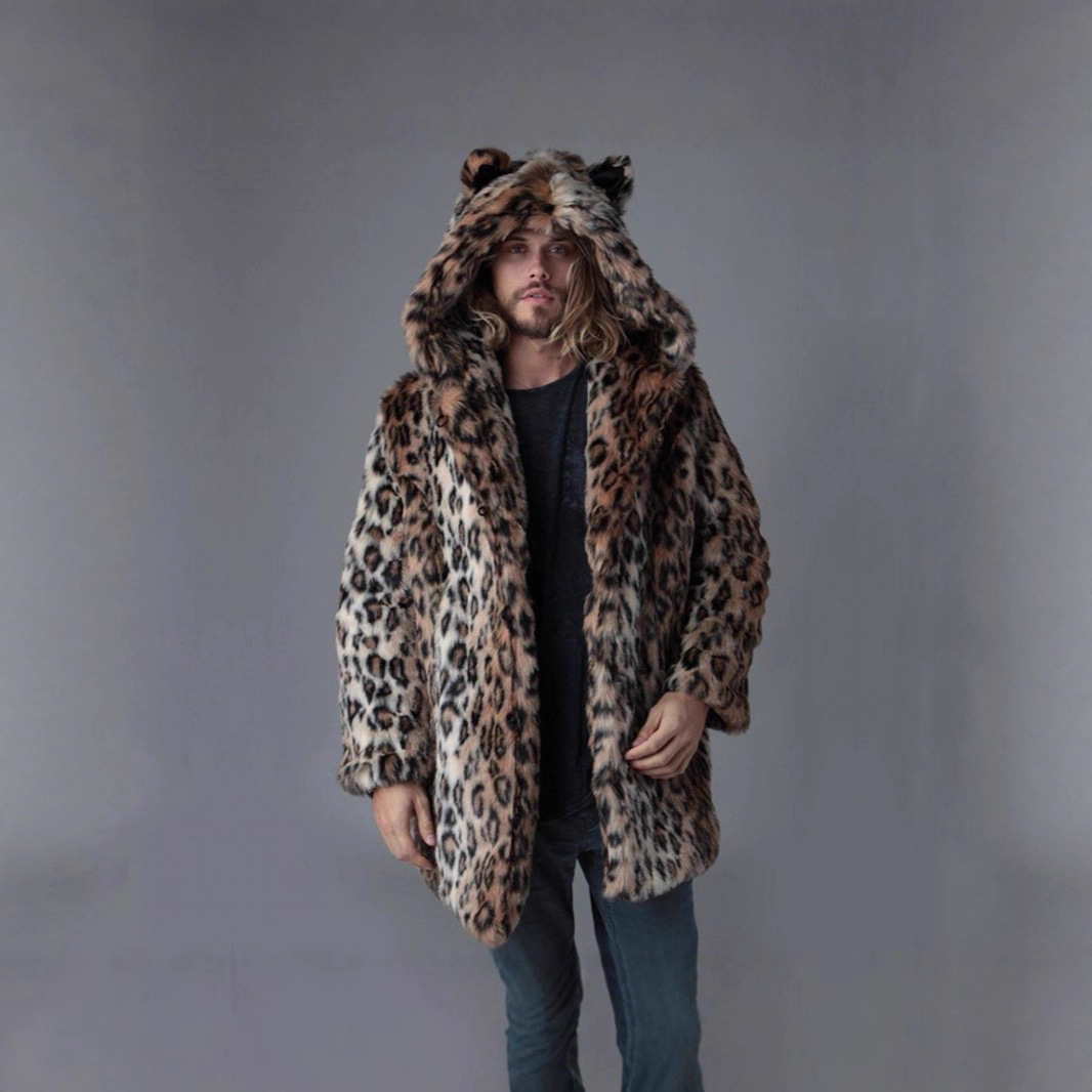 Men Faux Fur Jacket Winter Coa - đánh giá và giá Sewing V