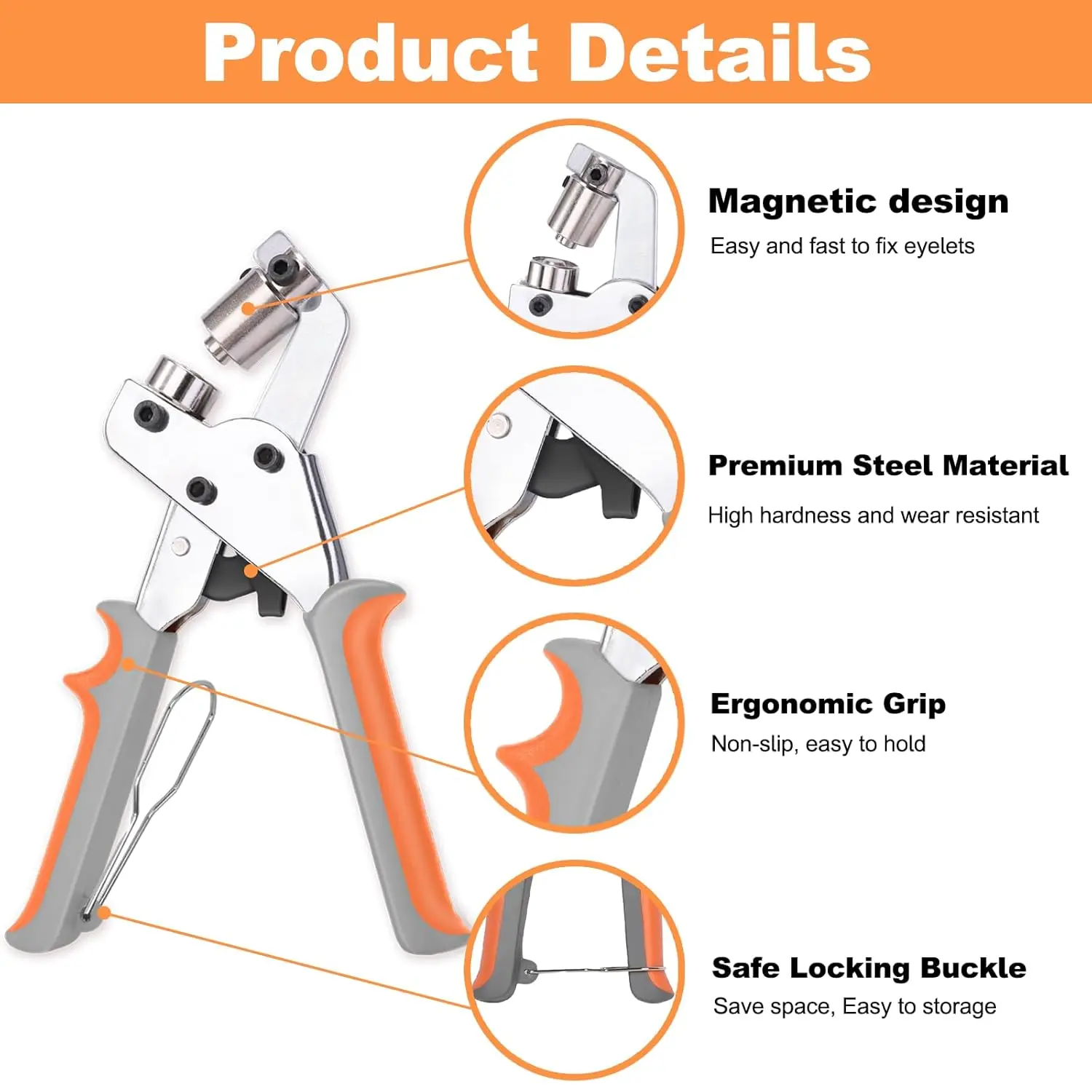 Metal Handheld Hole Punch Eyel - đánh giá và giá Snap Button Plier