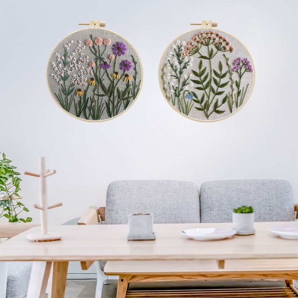 Flower Pattern DIY Embroidery  - đánh giá và giá Textile Sewing Patterns