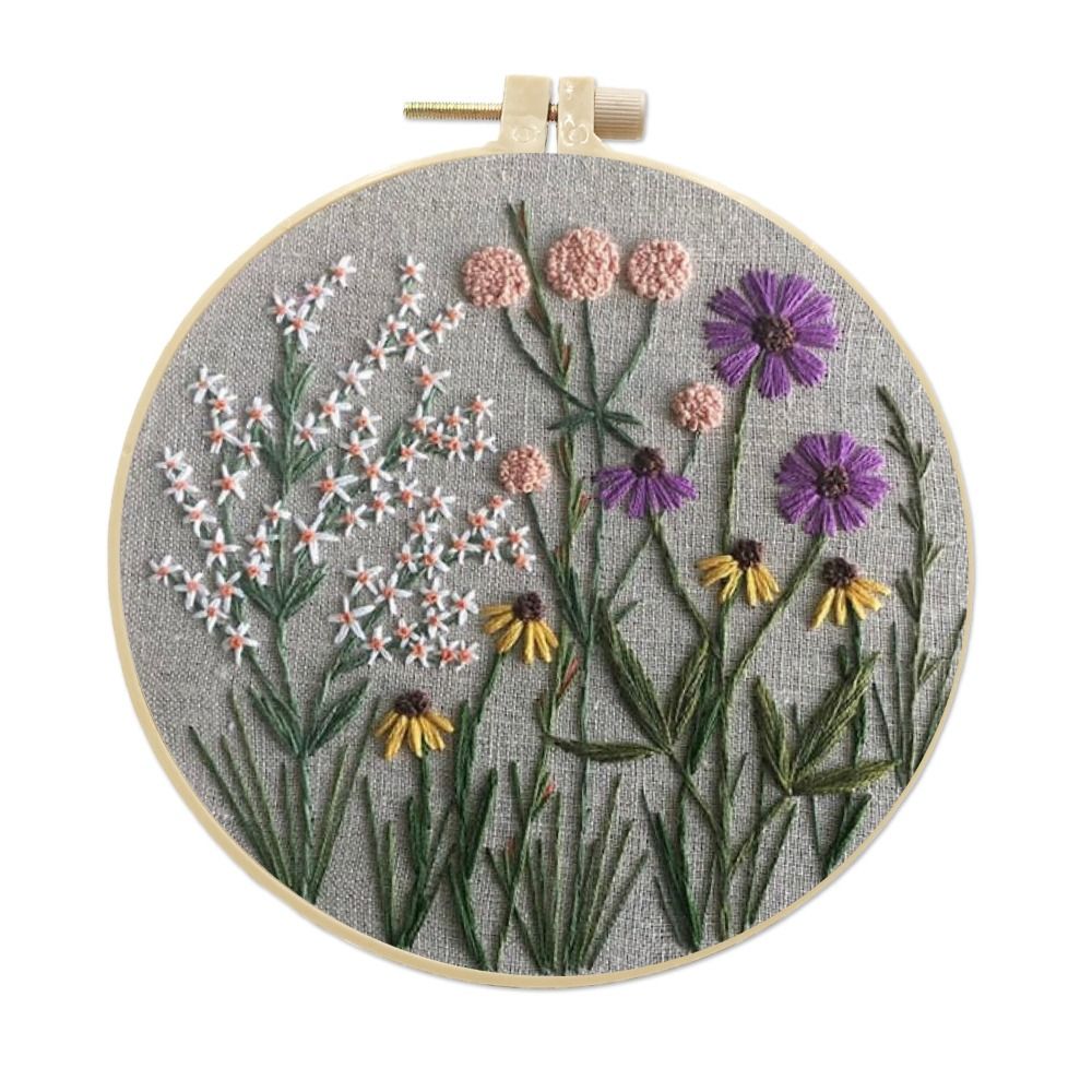 Flower Pattern DIY Embroidery  - đánh giá và giá Textile Sewing Patterns
