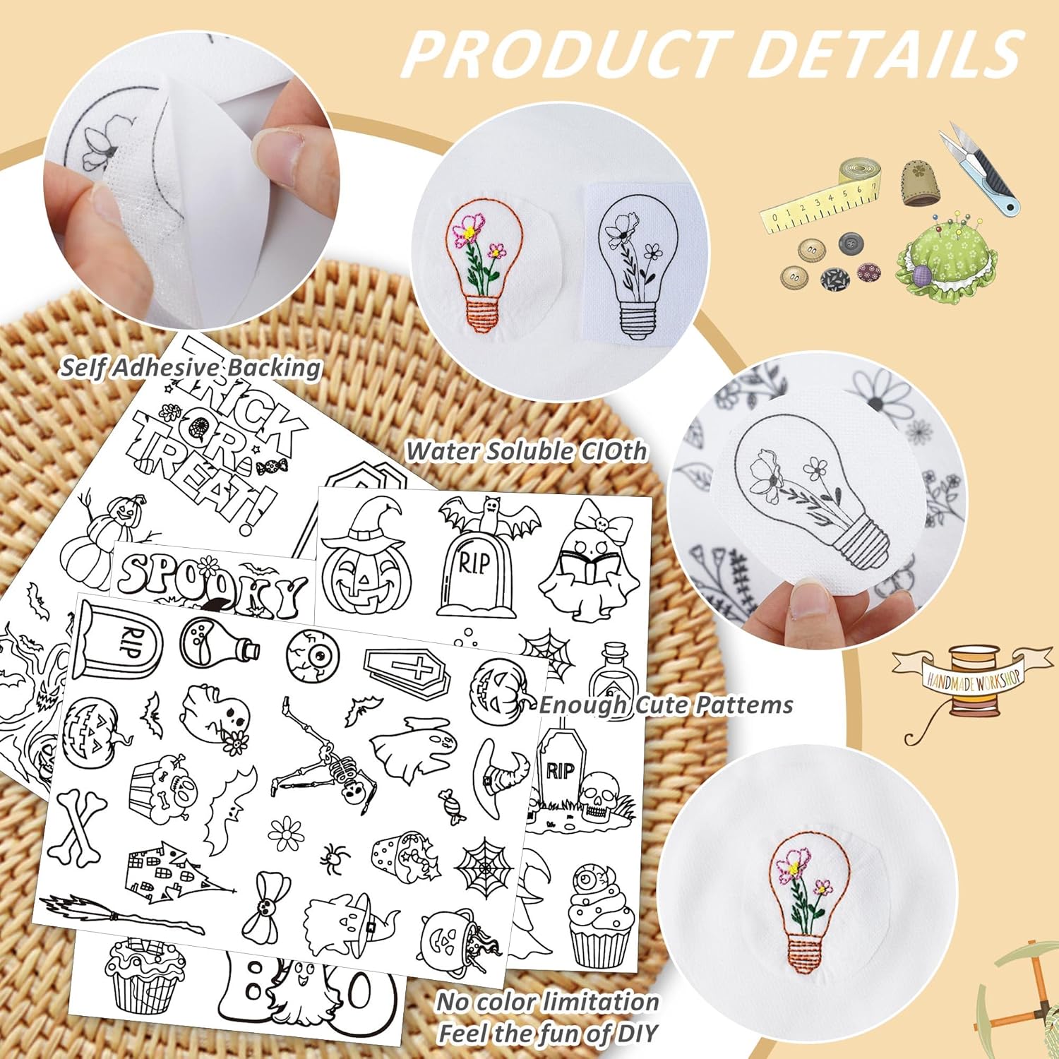Water Soluble Stabilizer Embro - đánh giá và giá Textile Sewing Patterns