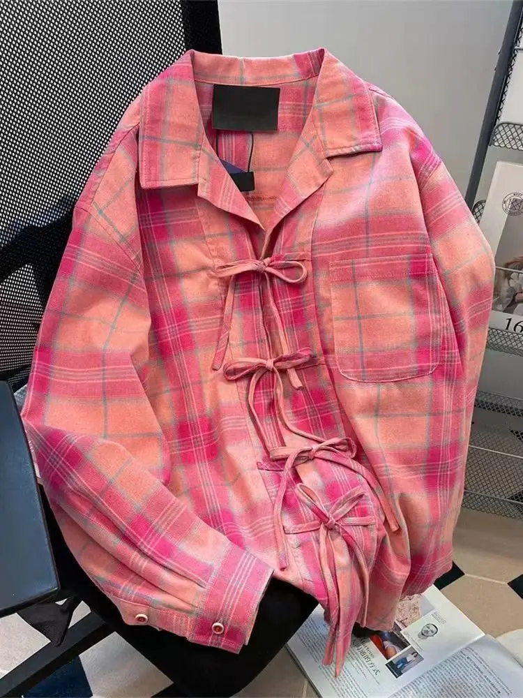 Y2k American Vintage Pink Plai - đánh giá và giá Sewing V
