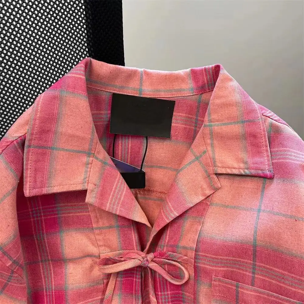 Y2k American Vintage Pink Plai - đánh giá và giá Sewing V